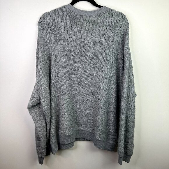 Gray knit wool blend zip up‎ size 3X - Picture 5 of 5